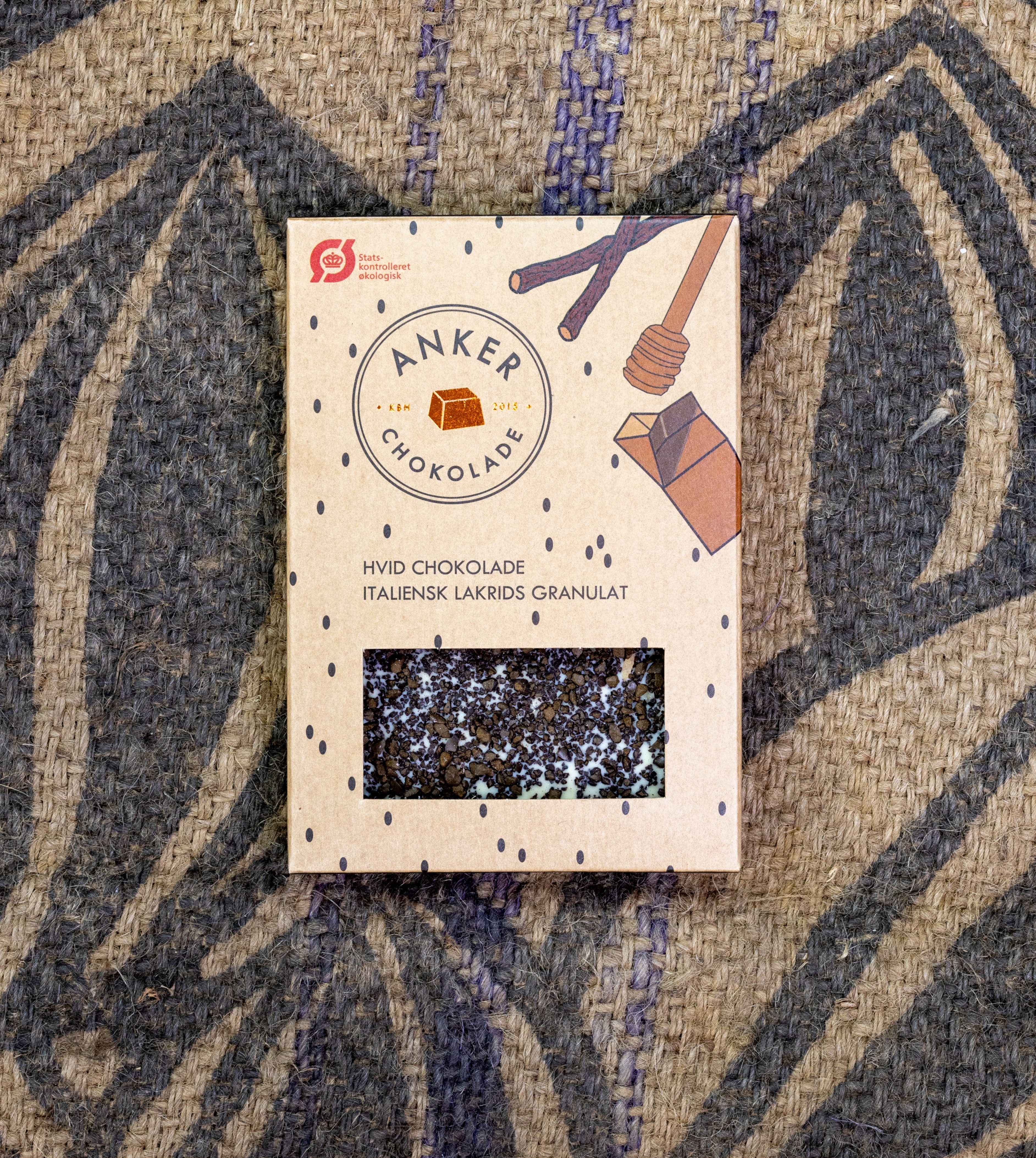 100gr Plade - Ecuador 80% mørk chokolade