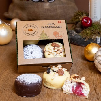 4 Flødeboller - Jul